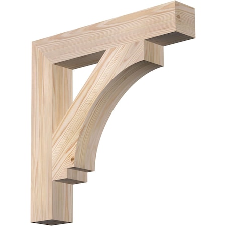 Ekena Millwork Imperial Block Smooth Bracket, Douglas Fir, 3 1/2"W x 22"D x 22"H BKT04X22X22IMP05SDF